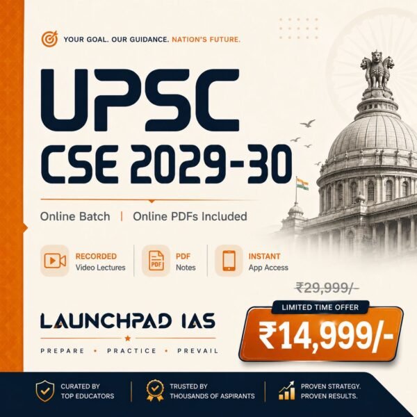 UPSC CSE 2029–30 Online Foundation Course
